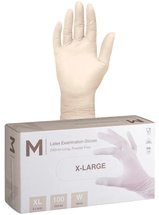Matthews Latex White Gloves 6.0g - 10x100 Pack  Disposable Gloves