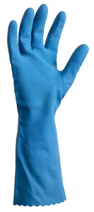 Matthews Silverlined Blue Rubber Gloves - 10x1 Pack  Disposable Gloves