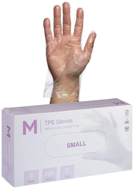 Matthews TPE Clear Gloves 2.0g - 10x200 Pack  Disposable Gloves