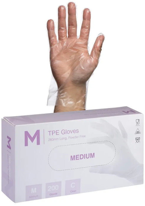 Matthews TPE Clear Gloves 2.0g - 10x200 Pack  Disposable Gloves