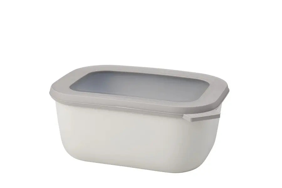 Mepal Cirqula Rectangle 1500ml Nordic White  Meal Storage