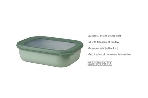 Mepal Cirqula Rectangle 500ml Nordic Sage  Meal Storage