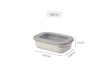 Mepal Cirqula Rectangle 500ml Nordic White  Meal Storage