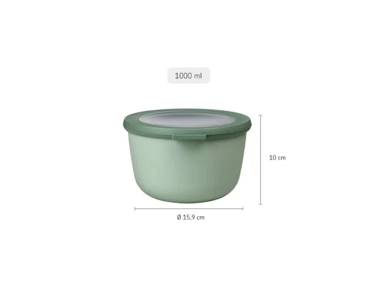 Mepal Cirqula Round 1000ml Nordic Sage  Meal Storage