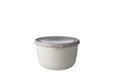 Mepal Cirqula Round 1000ml Nordic White  Meal Storage