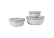 Mepal Cirqula Round 3-Piece Small Set Nordic White  Meal Storage