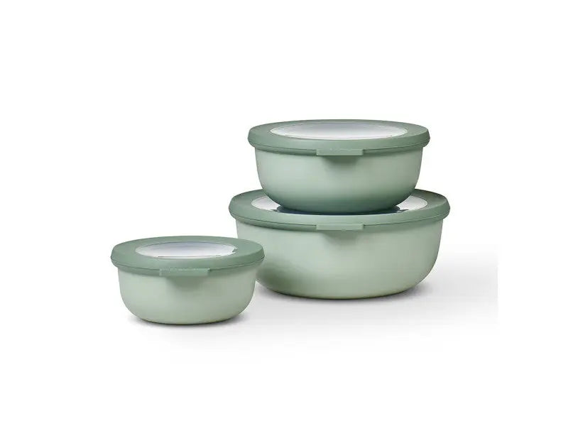 Mepal Cirqula Round Small Set 3 Piece Nordic Sage  Meal Storage