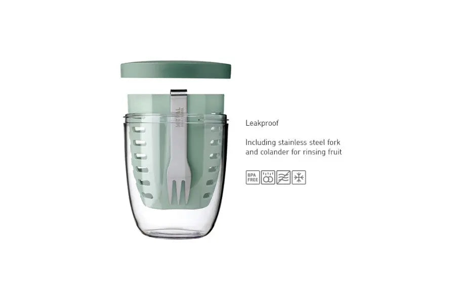 Mepal Fruit & Veggie Ellipse Nordic Sage  Meal Storage