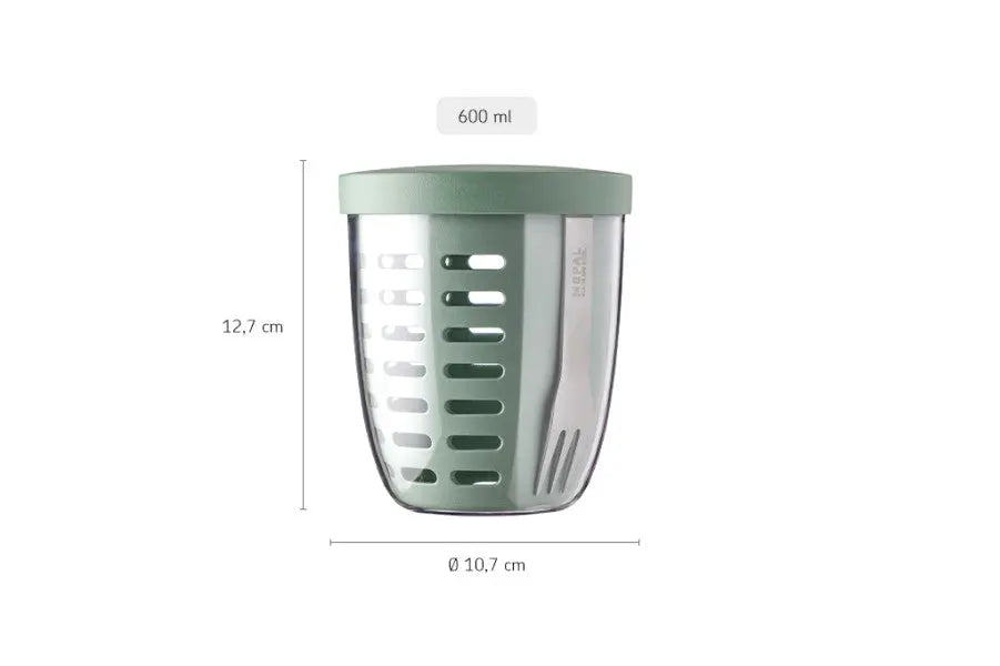 Mepal Fruit & Veggie Ellipse Nordic Sage  Meal Storage