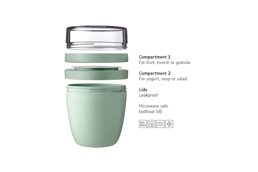 Mepal Lunch Pot Ellipse Nordic Blue  Meal Storage