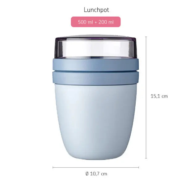 Mepal Lunch Pot Ellipse Nordic Blue  Meal Storage