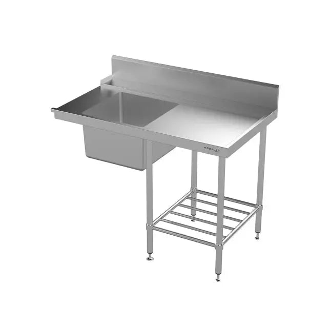 Modular Stainless Dishwasher Inlet Bench  Modular Benches