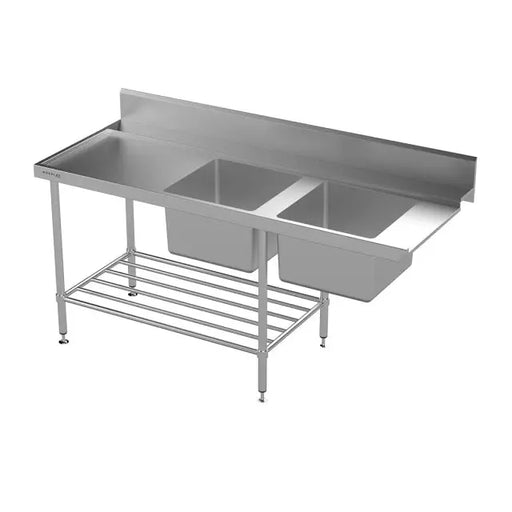 Modular Stainless Dishwasher Inlet Bench  Modular Benches