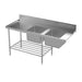 Modular Stainless Dishwasher Inlet Bench  Modular Benches