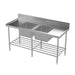 Modular Stainless Double Bowl Sink Bench  Modular Benches