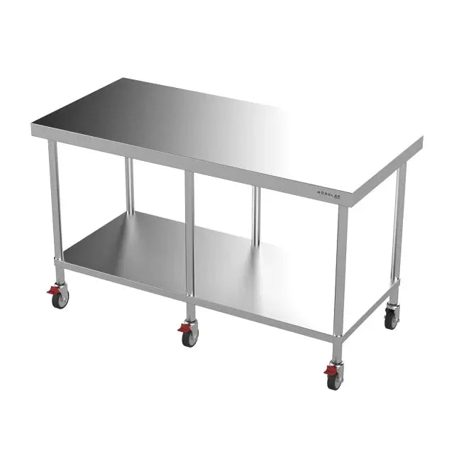 Modular Stainless Mobile Island Work Bench  Modular Benches