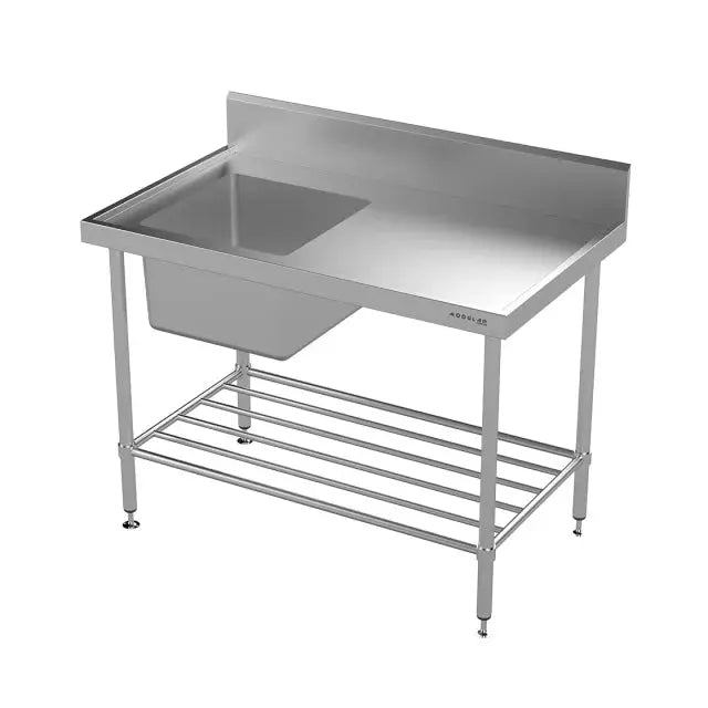 Modular Stainless Single Bowl Sink Bench  Modular Benches