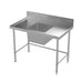 Modular Stainless Single Bowl Sink Bench  Modular Benches