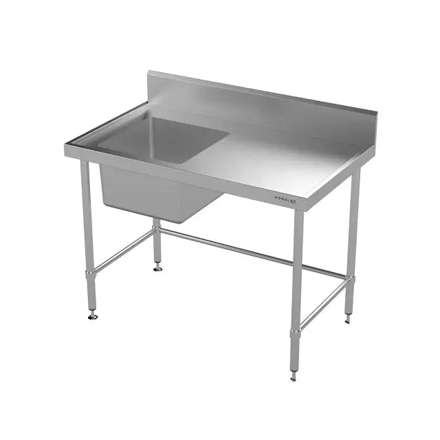 Modular Stainless Single Bowl Sink Bench  Modular Benches