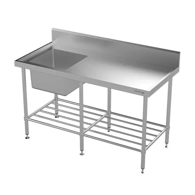 Modular Stainless Single Bowl Sink Bench  Modular Benches