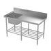 Modular Stainless Single Bowl Sink Bench  Modular Benches