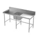 Modular Stainless Single Bowl Sink Bench  Modular Benches