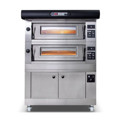 Moretti Forni Amalfi Double Deck Pizza Ovens on Prover  Pizza Ovens