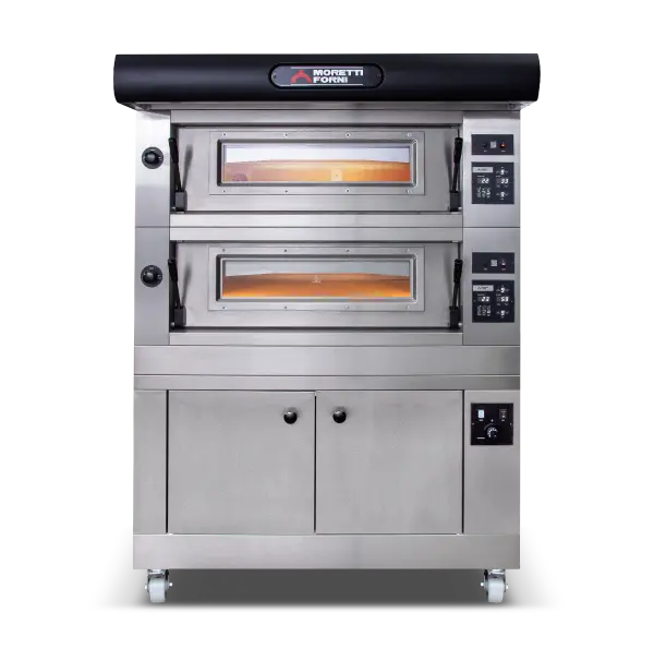 Moretti Forni Amalfi Double Deck Pizza Ovens on Prover  Pizza Ovens