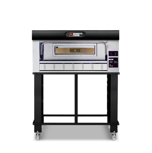 Moretti Forni P110G Single Deck Pizza Oven on Stand  Pizza Ovens