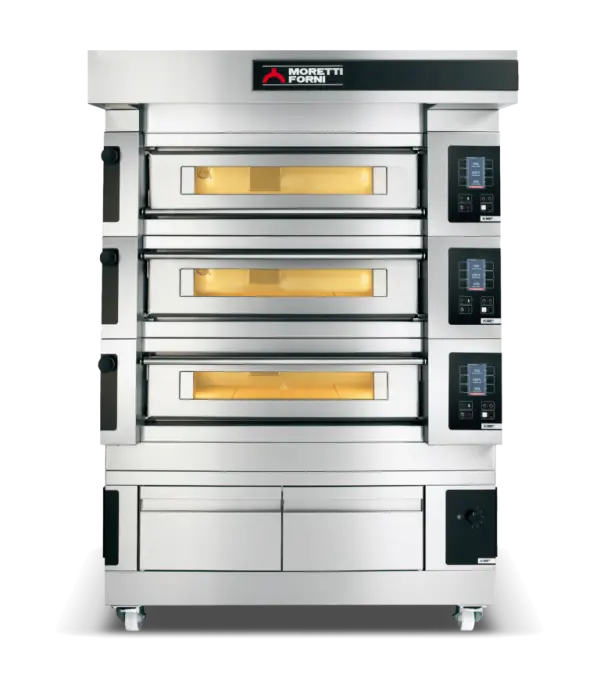 Moretti Forni Serie S Triple Deck Oven on Prover  Pizza Ovens