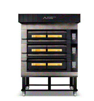 Moretti Forni SerieX Triple Deck Oven on Stand  Pizza Ovens