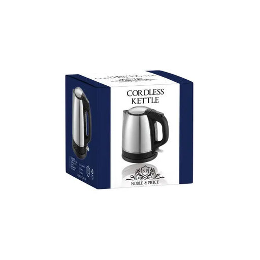 Noble & Price Cordless Kettle Stainless Steel 1.2L  Kettles