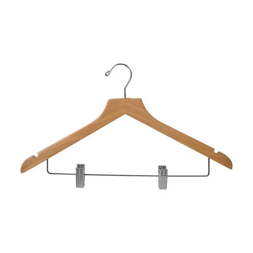 Noble & Price Hanger Standard with Hook & Clips Birch 445x250x12mm  Laundry Hangers
