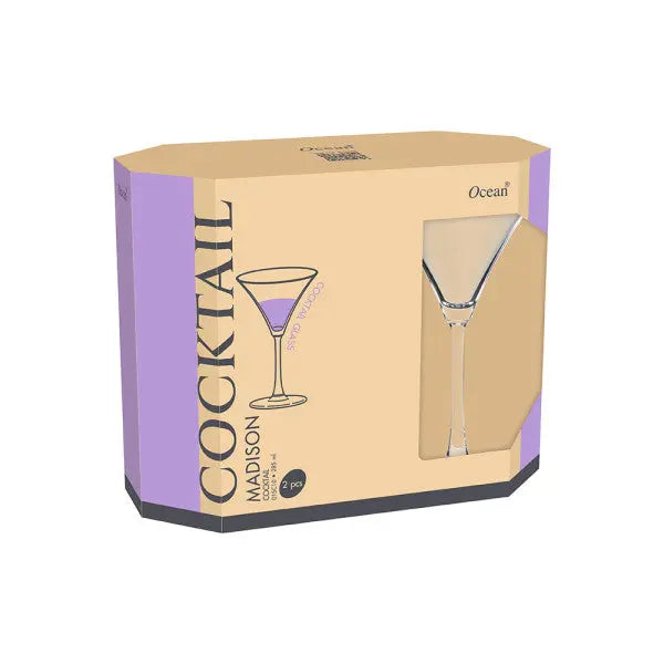 Ocean Eco Madison Cocktail Glass 285ml - Set 2  Glassware, Cocktail & Specialty