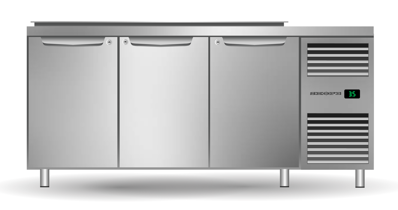 SKOPE ProSpec 3 Door Salad Prep Fridge - PG13.PPS.3.SD.RH product image