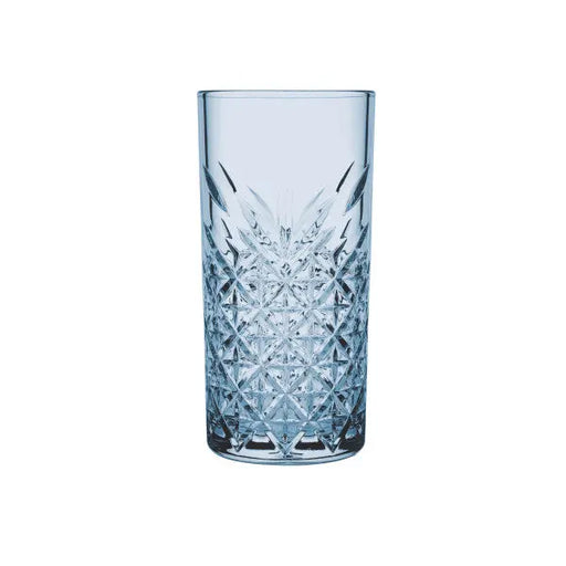 Pasabahce Timeless Hiball Glass 450ml Blue - Set 4  Tumblers