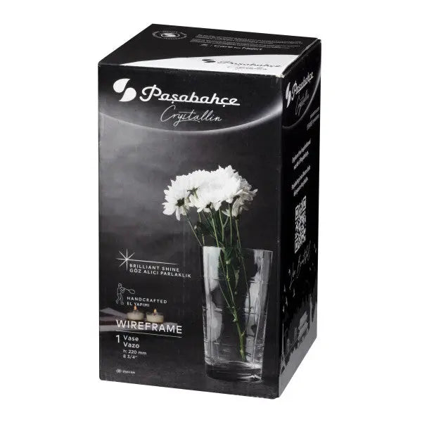 Pasabahce Wireframe Glass Handmade Vase 22cm – view 2