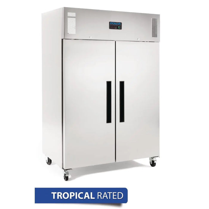 Polar G-Series 2 Door Upright Freezer Stainless Steel 1200Ltr – DL896-A - DL896-A - Simply Hospitality NZ