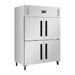 Polar G-Series 2 Stable Door Upright Fridge 1200Ltr Stainless Steel – DL709-A - DL709-A - Simply Hospitality NZ