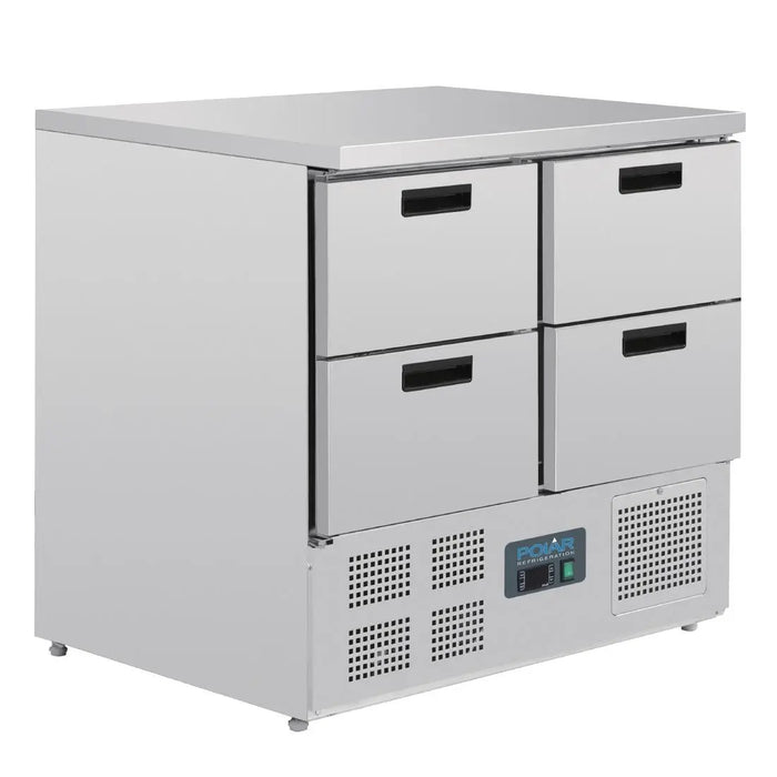 Polar G-Series 4 Drawer Counter Fridge 240Ltr – U638-A - U638-A - Simply Hospitality NZ