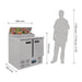 Polar G-Series Pizza Prep Counter Fridge 254L / 900mm  Preparation Fridges