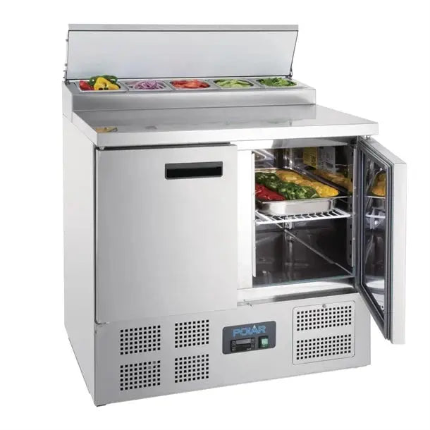 Polar G-Series Pizza Prep Counter Fridge 254L / 900mm  Preparation Fridges