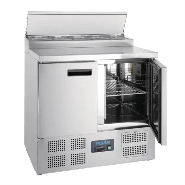 Polar G-Series Pizza Prep Counter Fridge 254L / 900mm  Preparation Fridges
