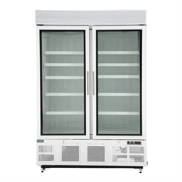 Polar G-Series Upright Display Freezer 920L White  Upright Display Freezers