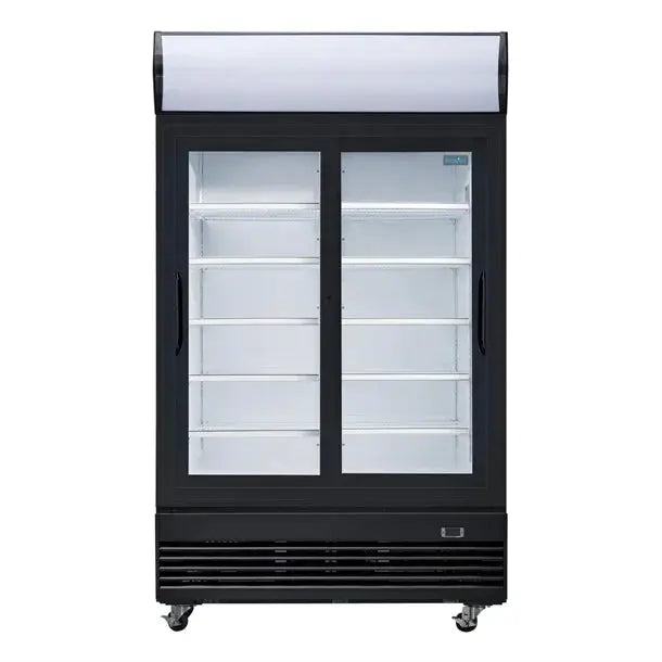 Polar G-Series Upright Double Sliding Door Display Cooler  Upright Display Fridges