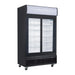 Polar G-Series Upright Sliding Door Display Cooler with Light Box 950Ltr Black – GM814-A - GM814-A - Simply Hospitality NZ