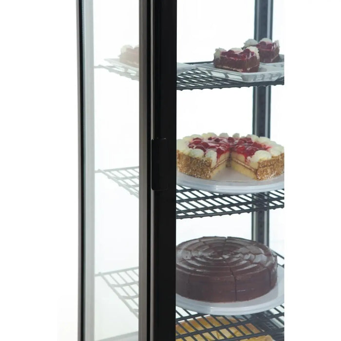 Polar Polar C-Series Energy Efficient Curved Door Display Fridge Black - 235Ltr