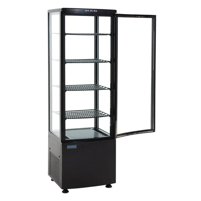 Polar Polar C-Series Energy Efficient Curved Door Display Fridge Black - 235Ltr