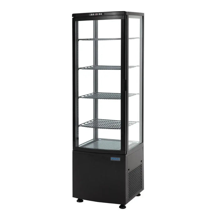 Polar Polar C-Series Energy Efficient Curved Door Display Fridge Black - 235Ltr