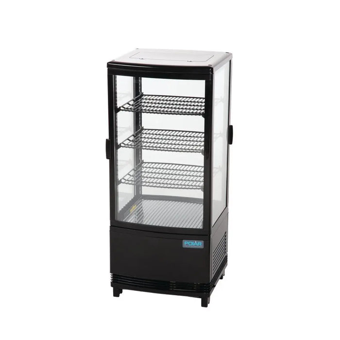 Polar Polar C-Series Energy Efficient Curved Door Display Fridge Black - 86Ltr